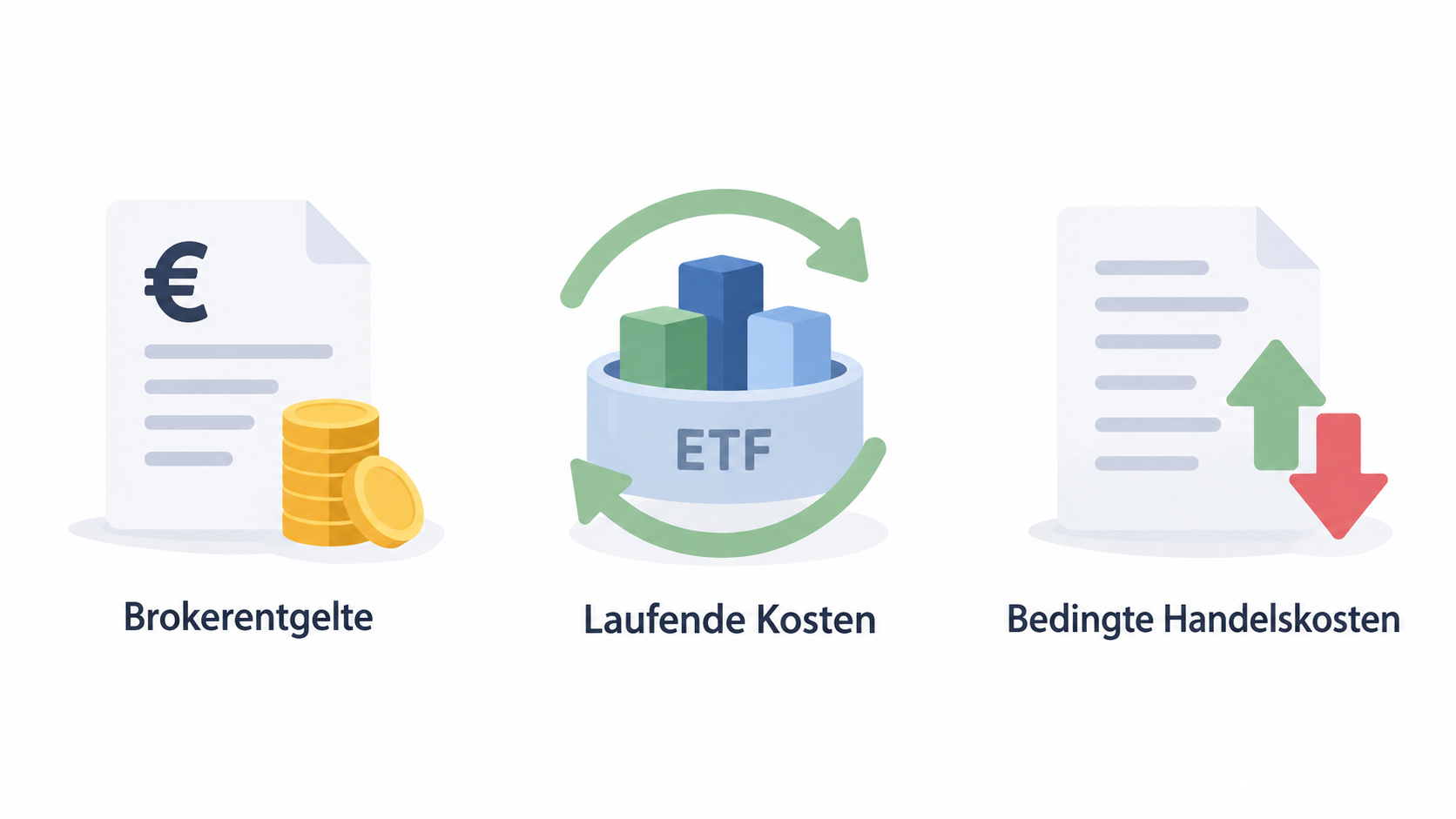 Eine nummerierte Checkliste mit drei im Abschnitt genannten Prüfschritten: 1. Sparplangebühr für die gewünschte Rate prüfen. 2. Laufende Kosten des konkreten ETF vergleichen. 3. Spreads, Handelsplatz und Preisbedingungen berücksichtigen.