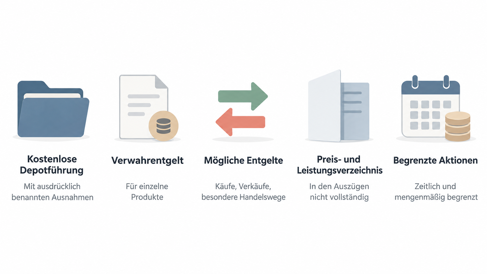 One numbered four-item checklist of the section’s stated checks: „Vollständiges Preis- und Leistungsverzeichnis“; „Aktuelle Aktionsseite und vollständige Teilnahmebedingungen“;